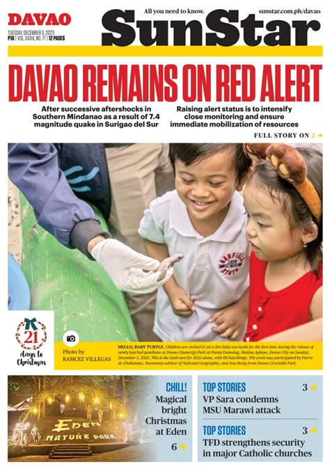 davao news today|SunStar Davao .